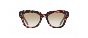 Lunettes de soleil Ray Ban - RB2186 - STATE STREET - Ecaille rose