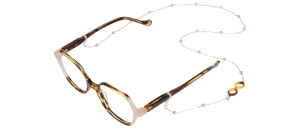 Accessoires Chainette métal détail lunettes doré