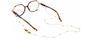 Accessoires Chainette métal détail lunettes doré