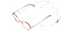Accessoires Chainette métal détail lunettes rose