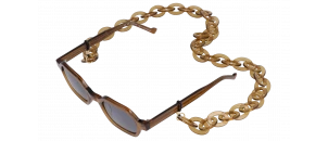 Accessoires Chainette gros maillons marron